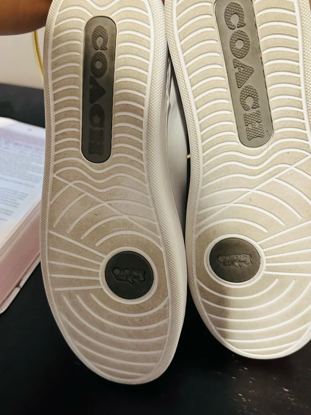 COACH White and Off-White Women's Sneakers